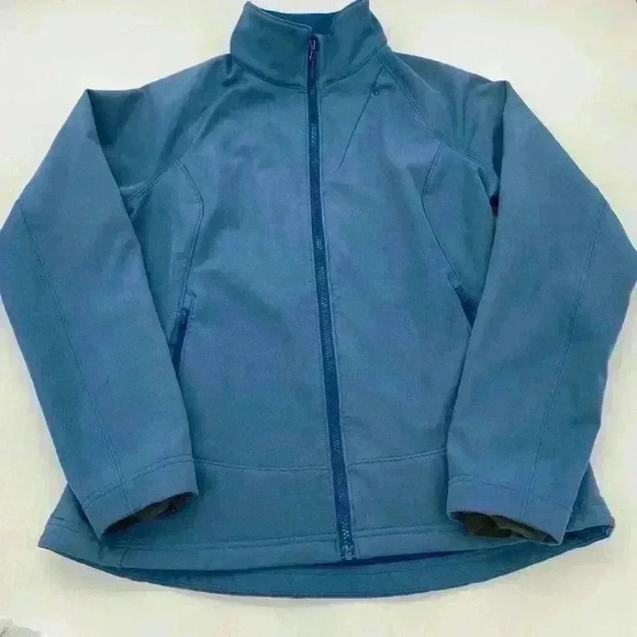 LL Bean's Fleece Lined Waterproof  Shell Jacket Blue Medium - Picture 1 of 10